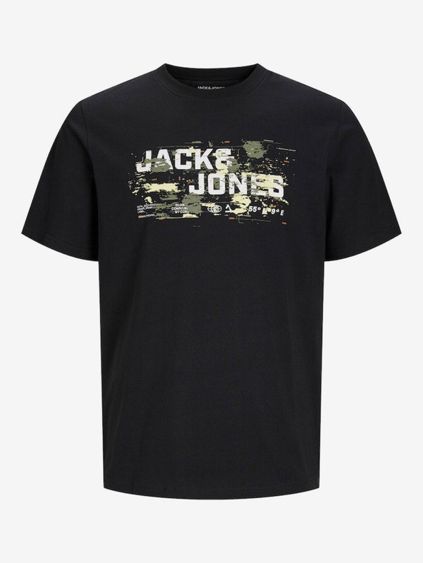 Jack & Jones Черна мъжка тениска Jack & Jones Outdoor
