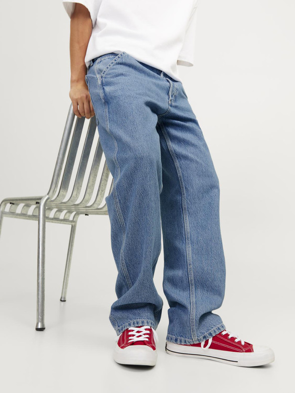 Jack & Jones Сини мъжки дънки с широка кройка Jack & Jones Glenn