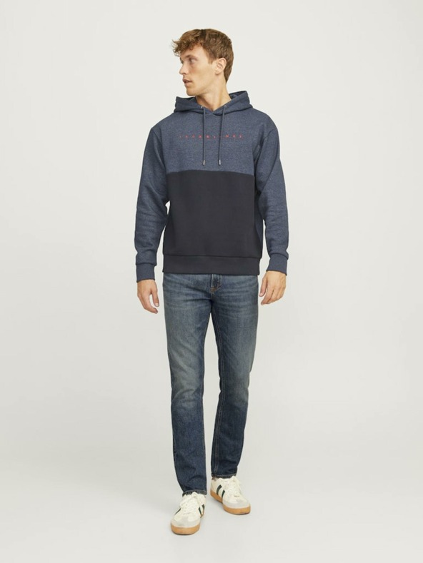Jack & Jones Тъмносини мъжки дънки с права кройка Jack & Jones Clark