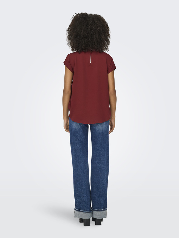 ONLY Дамска блуза ONLY Vic в цвят бордо