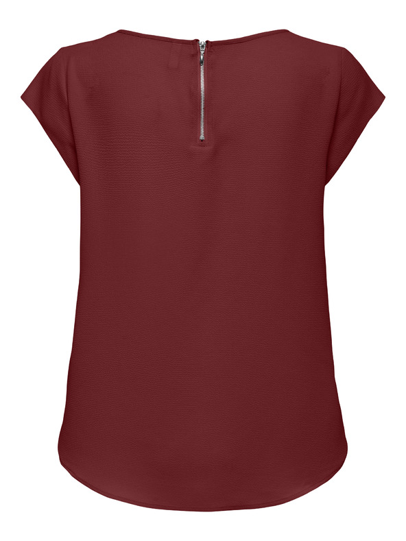 ONLY Дамска блуза ONLY Vic в цвят бордо