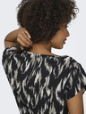 ONLY Бежово-черна дамска шарена блуза ONLY Vic