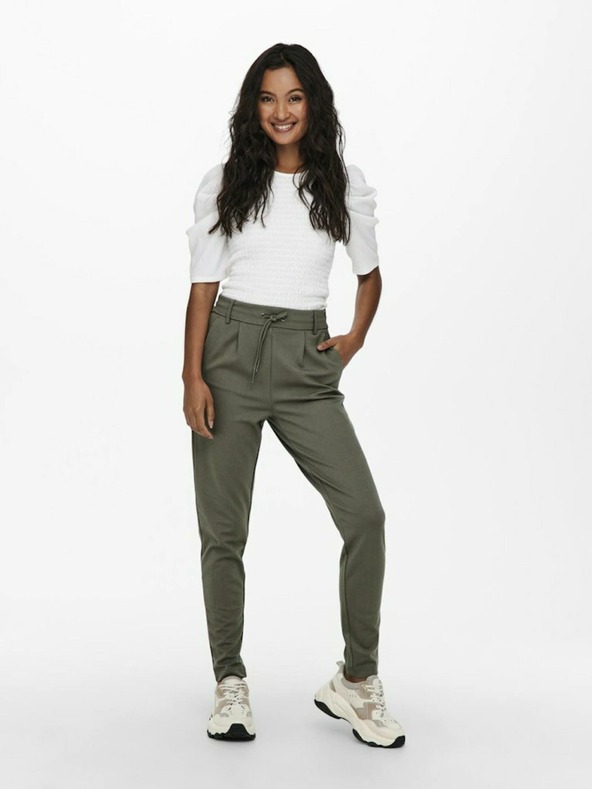 ONLY Каки дамски панталон САМО Poptrash