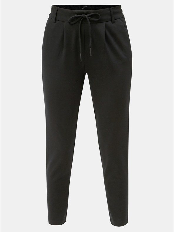 ONLY Черни панталони с висока талия ONLY Poptrash