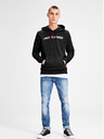 Jack & Jones Черна качулка с щампа Jack & Jones Corp