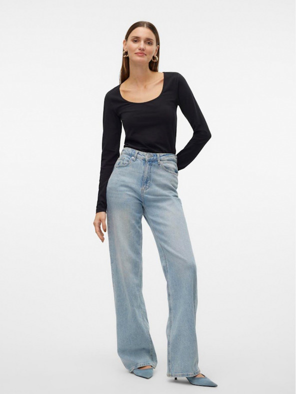 Vero Moda Черна дамска тениска Vero Moda Lulu