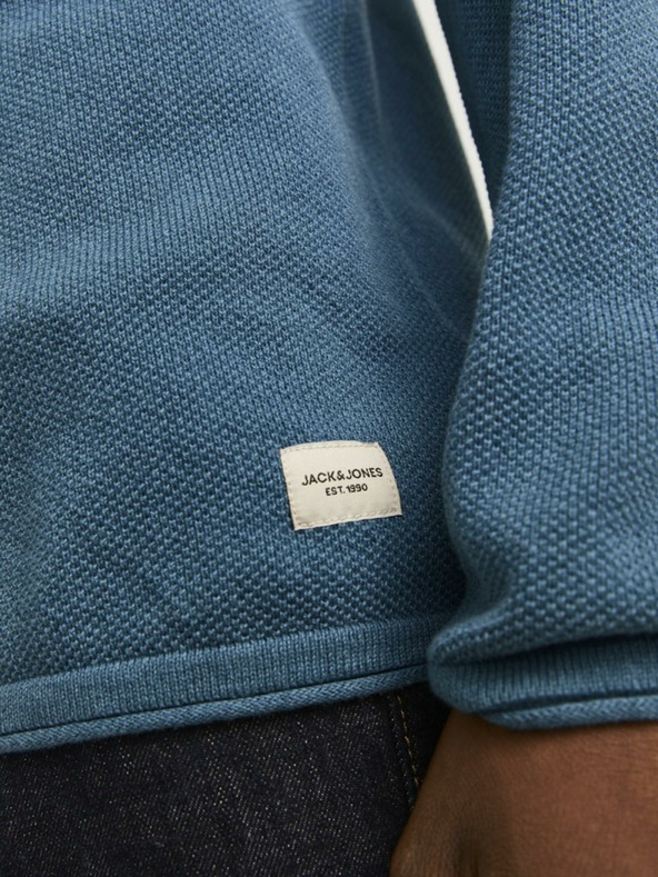 Jack & Jones Син мъжки пуловер Jack & Jones Hill