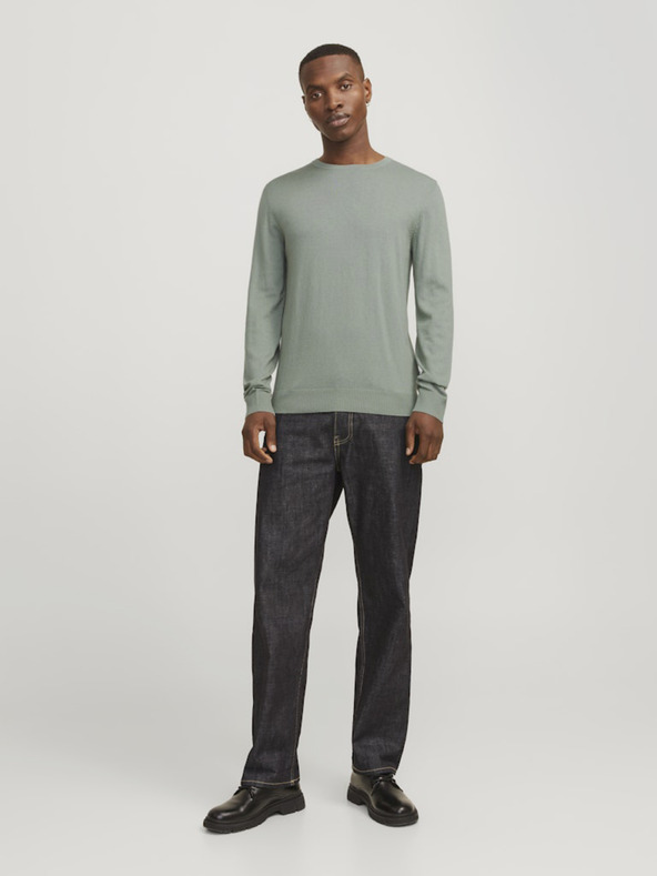 Jack & Jones Зелен мъжки пуловер Jack & Jones Emil