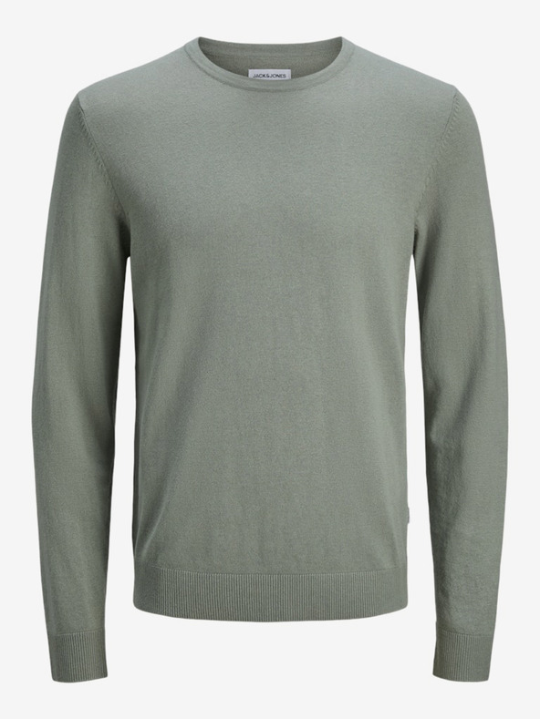 Jack & Jones Зелен мъжки пуловер Jack & Jones Emil