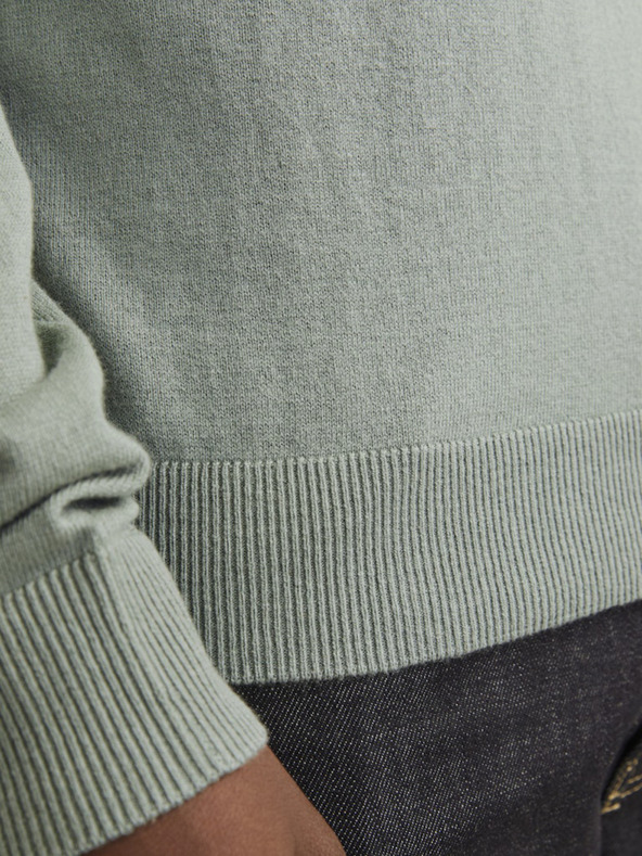 Jack & Jones Зелен мъжки пуловер Jack & Jones Emil