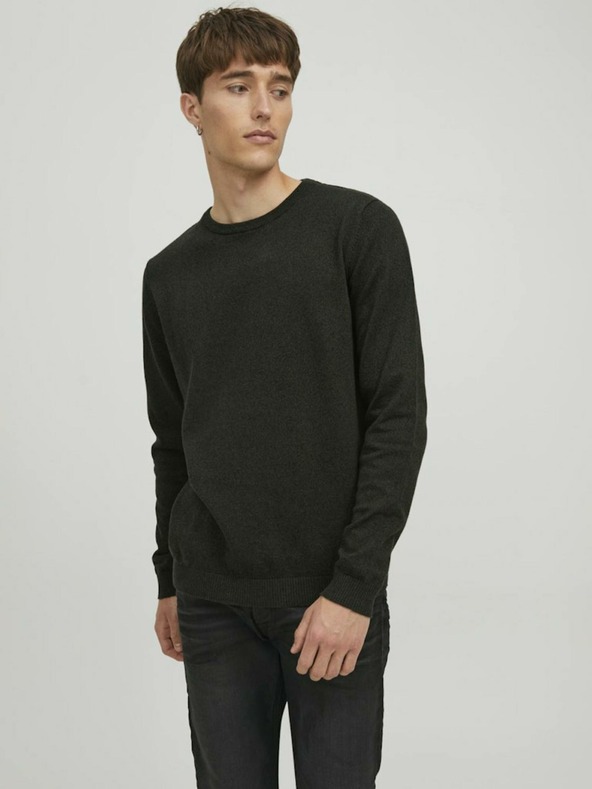 Jack & Jones Тъмнозелен мъжки пуловер Jack & Jones