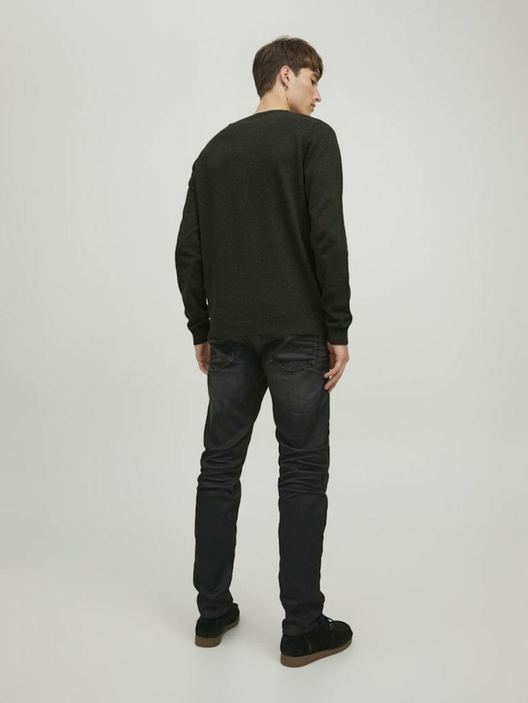 Jack & Jones Тъмнозелен мъжки пуловер Jack & Jones