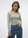 Vero Moda Сива раирана основна риза с дълъг ръкав VERO MODA Maxi