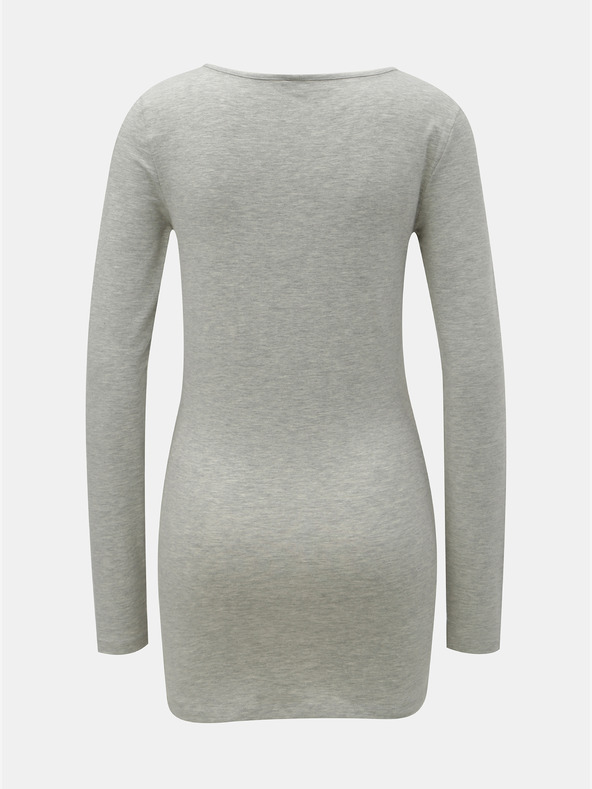 Vero Moda Сива раирана основна риза с дълъг ръкав VERO MODA Maxi