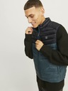 Jack & Jones Черно-синя мъжка ватирана жилетка Jack & Jones