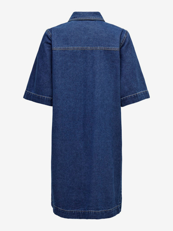 ONLY Тъмносиня дамска риза от деним ONLY Belle