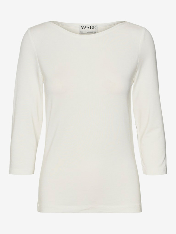 AWARE by VERO MODA Бяла дамска тениска AWARE by VERO MODA Fiona