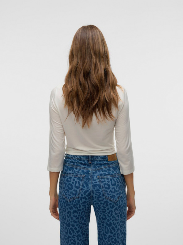 AWARE by VERO MODA Бяла дамска тениска AWARE by VERO MODA Fiona