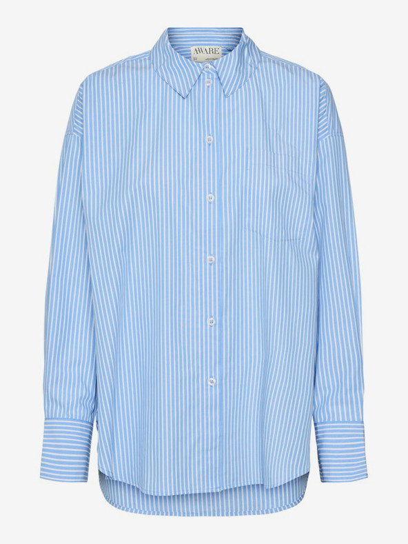 AWARE by VERO MODA Синя дамска тениска на райета AWARE by VERO MODA