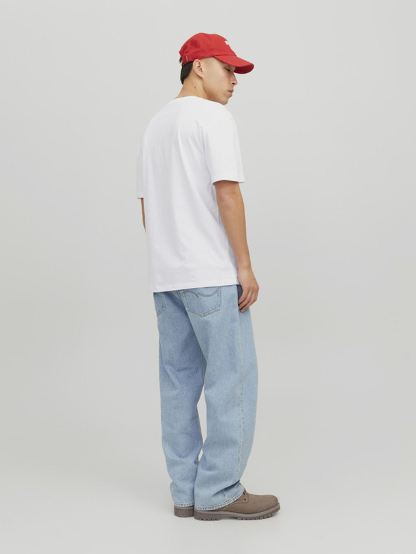 Jack & Jones Бяла мъжка тениска Jack & Jones Star