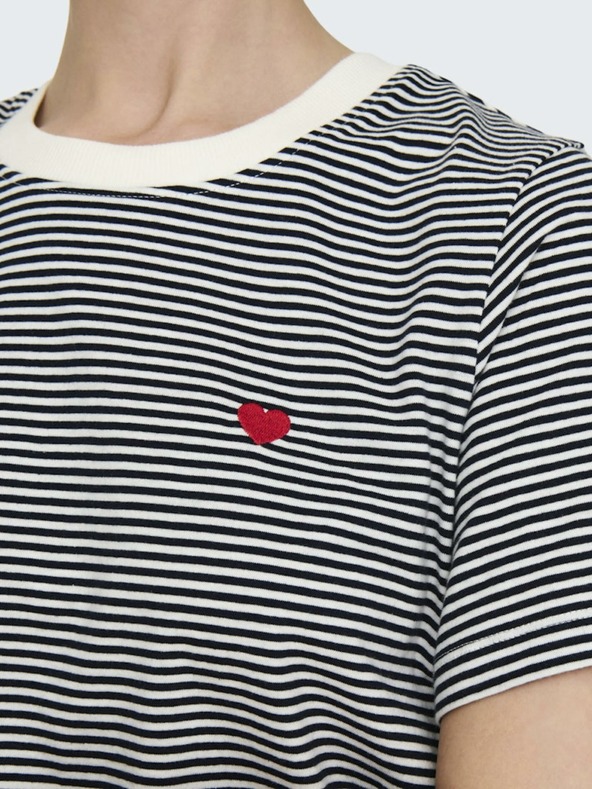 Jacqueline de Yong JDY Pisa бяла и синя дамска риза на райета