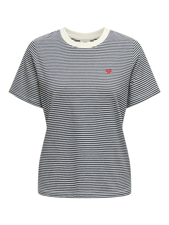 Jacqueline de Yong JDY Pisa бяла и синя дамска риза на райета