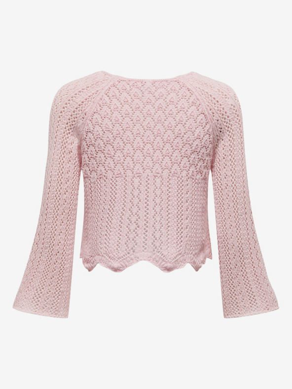 ONLY Светлорозов дамски пуловер ONLY Nola