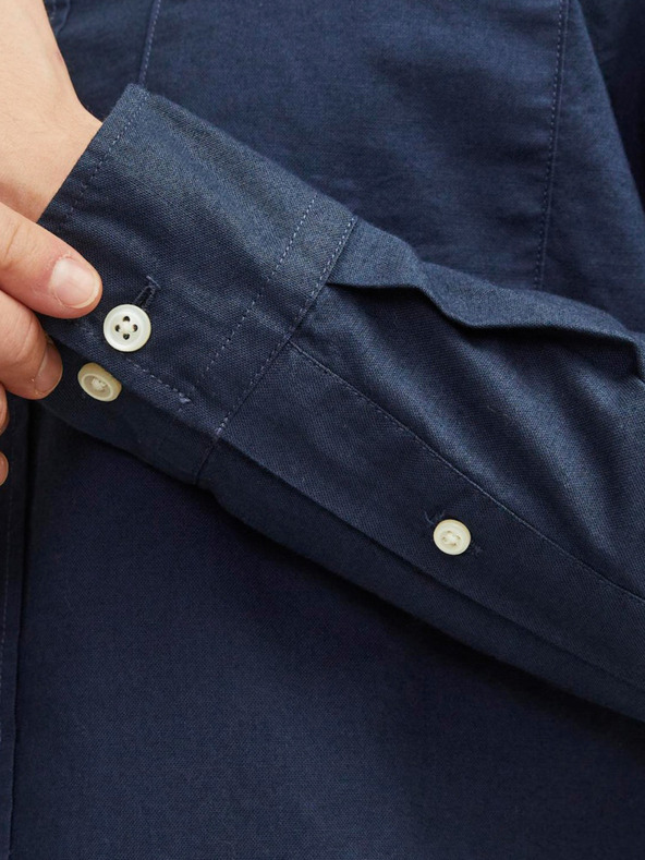 Jack & Jones Тъмносиня мъжка риза Jack & Jones Brook