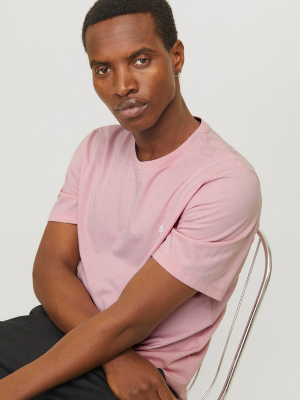 Jack & Jones Розова мъжка тениска Jack & Jones Paulos