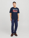 Jack & Jones Тъмносиня мъжка риза с логото на Jack & Jones