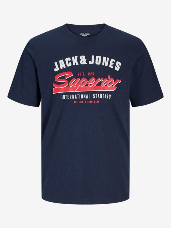 Jack & Jones Тъмносиня мъжка риза с логото на Jack & Jones