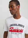 Jack & Jones Бяла мъжка риза с логото на Jack & Jones