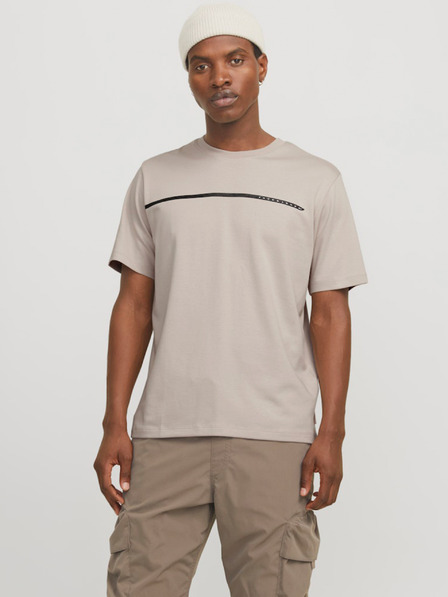 Jack & Jones Jack & Jones Fusion Бежова мъжка тениска