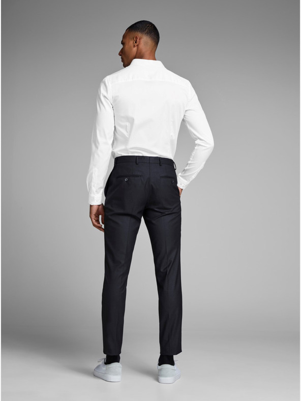 Jack & Jones Бяла тънка риза Jack & Jones Parma