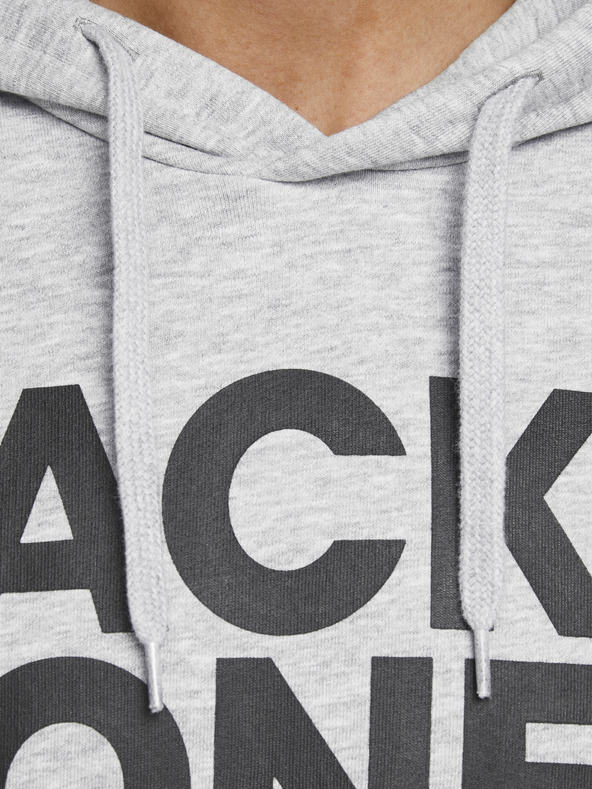 Jack & Jones Светлосива шарена качулка Jack & Jones Corp