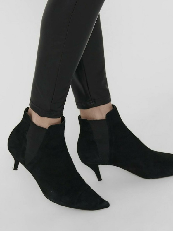 ONLY Черни кожени клинове ONLY Cool