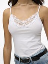 Vero Moda Бяло потник с дантела VERO MODA Inge