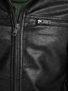Jack & Jones Черно кожено яке Jack & Jones Rocky