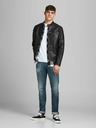 Jack & Jones Черно кожено яке Jack & Jones Rocky