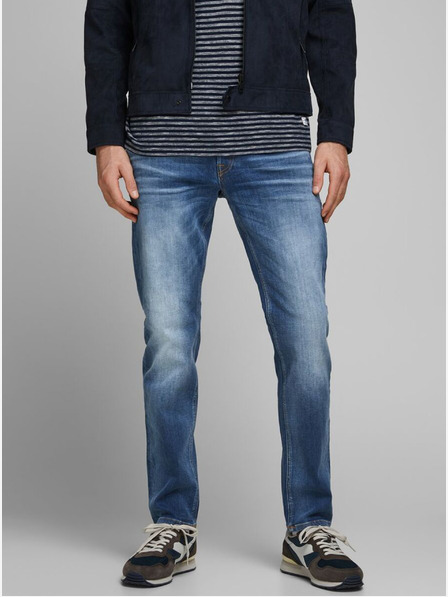Jack & Jones Сини мъжки дънки с права кройка Jack & Jones Mike