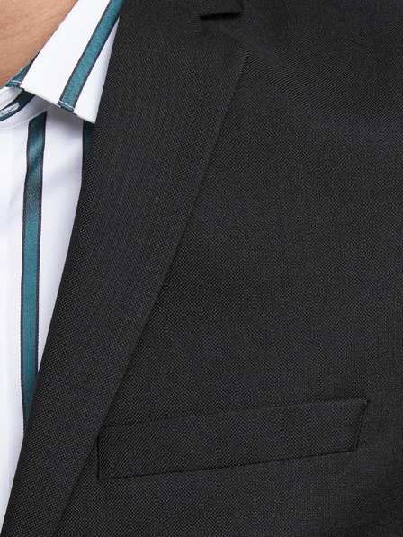 Jack & Jones Черен мъжки блейзър Jack & Jones Solaris от вълнена смес