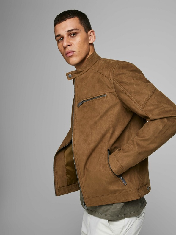 Jack & Jones Кафяво велурено яке Jack & Jones Rocky