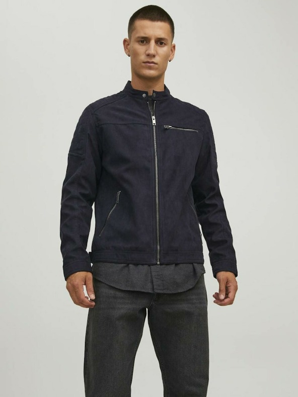 Jack & Jones Черно велурено яке Jack & Jones Rocky