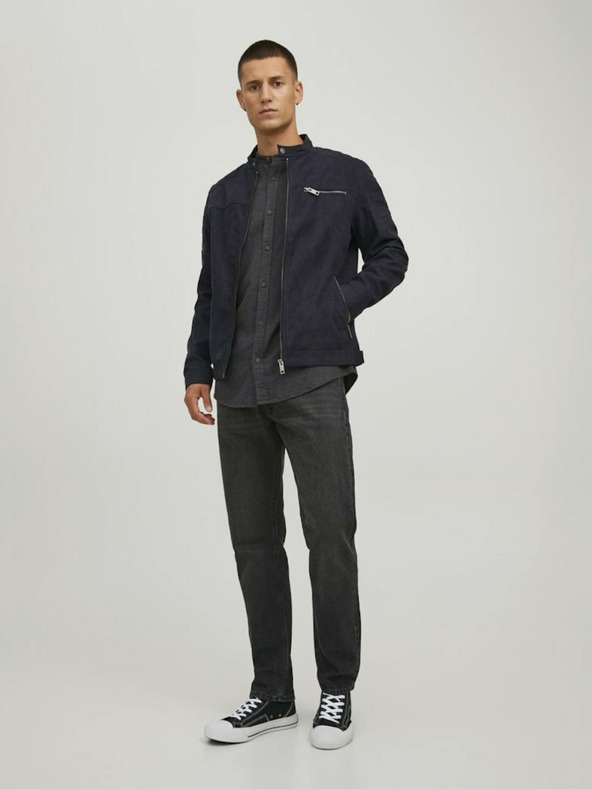 Jack & Jones Черно велурено яке Jack & Jones Rocky