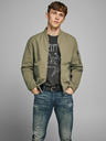 Jack & Jones Водоотблъскващ бомбър Jack & Jones Rush в цвят каки