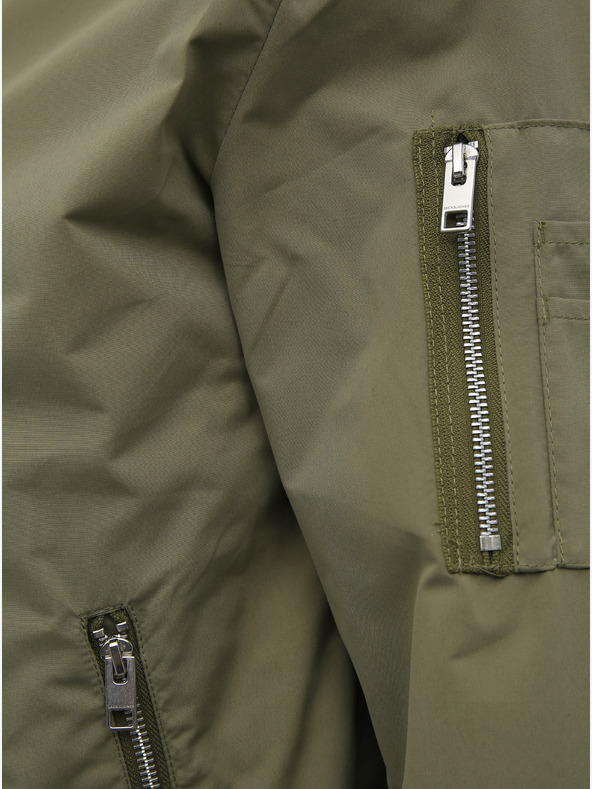 Jack & Jones Водоотблъскващ бомбър Jack & Jones Rush в цвят каки
