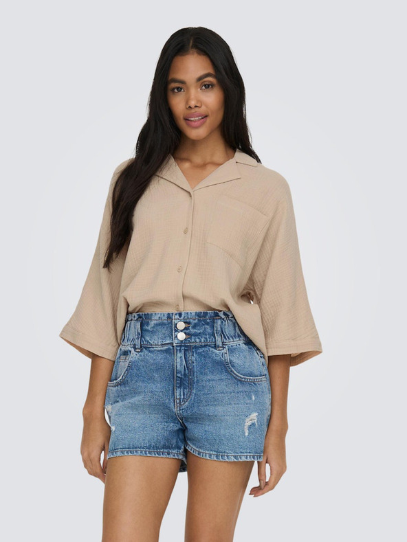 ONLY Бежова дамска блуза ONLY Thyra