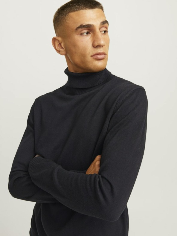 Jack & Jones Черен Мъжки Jack & Jones Basic Turtleneck