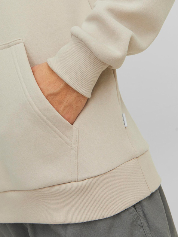 Jack & Jones Бежов мъжки суитшърт с качулка Jack & Jones Bradley