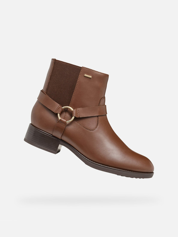 Geox Кафяви дамски ankle обувки Geox Felicity ABX